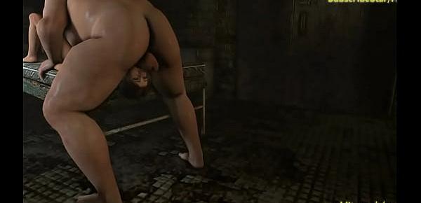  Lara Croft face fucked hardcore 3D animation